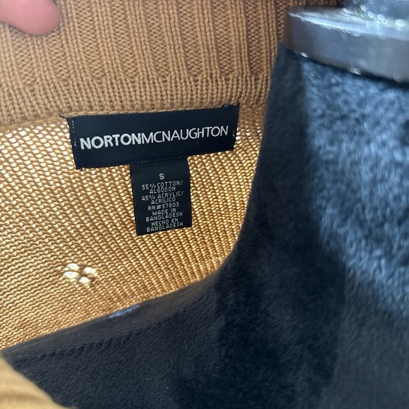 Norton McNaughton Camel Zip-Up Cardigan - Picture 4 of 4